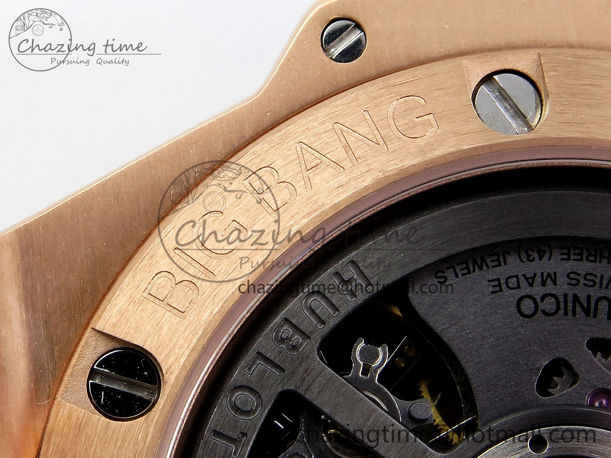 Big Bang Unico 42mm RG BBF 1:1 Best Edition Skeleton Dial on Black Rubber Strap A1280 V ModernLook 6730