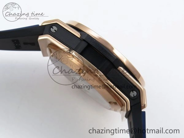 Trendsetting Big Bang Unico 42mm RG BBF 1:1 Best Edition Skeleton Dial on Blue Rubber Strap A1280 V 6732