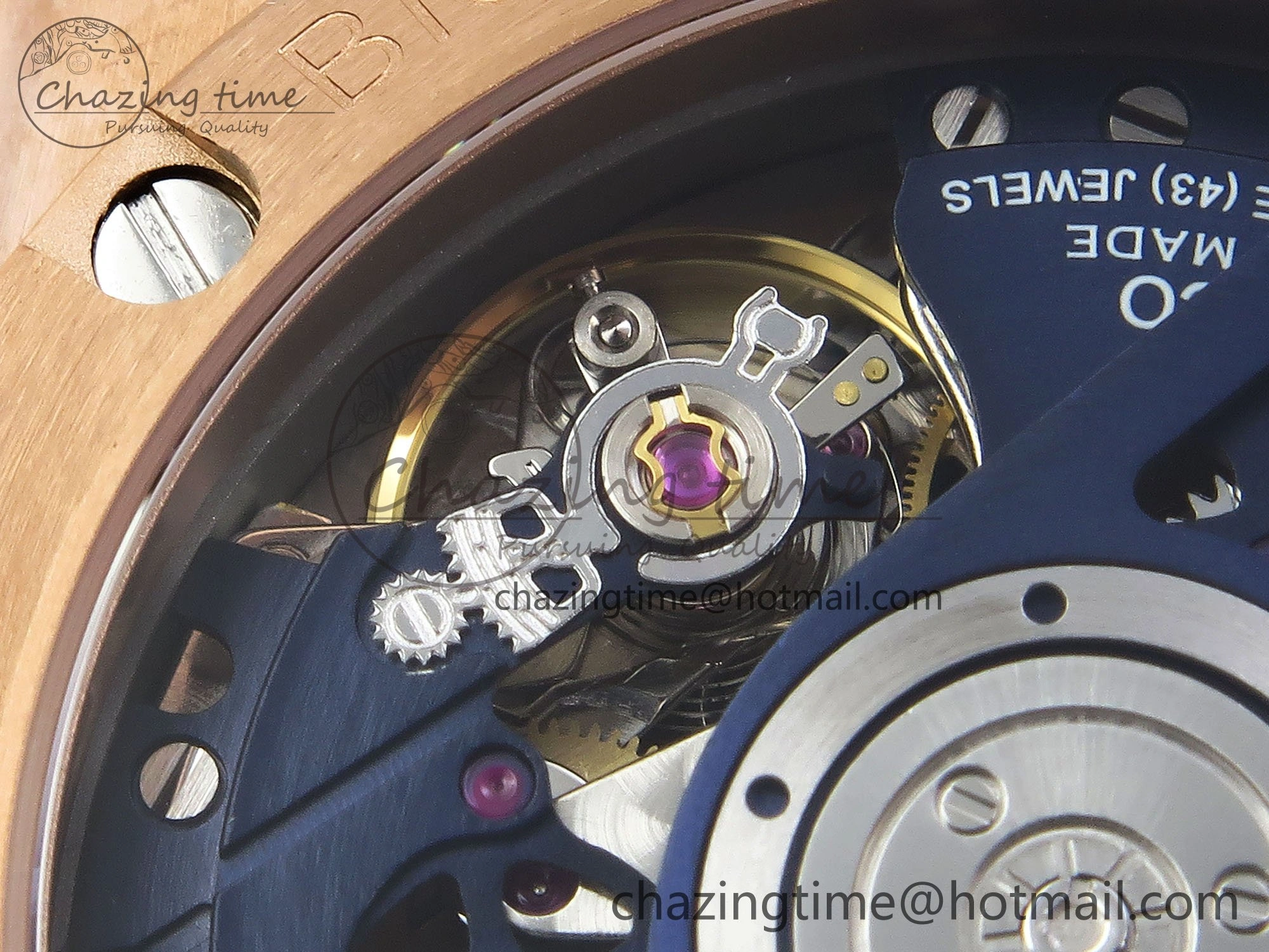 Trendsetting Big Bang Unico 42mm RG BBF 1:1 Best Edition Skeleton Dial on Blue Rubber Strap A1280 V 6732