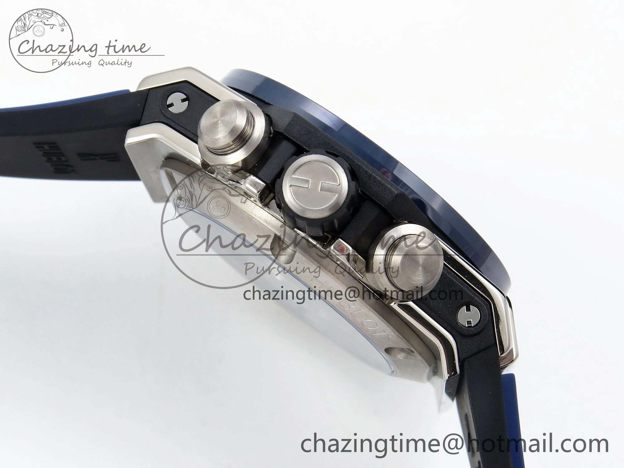 Cozy Big Bang Unico 42mm SS BBF 1:1 Best Edition Skeleton Dial Blue Ceramic Bezel on Blue Rubber Strap A1280 V 6727