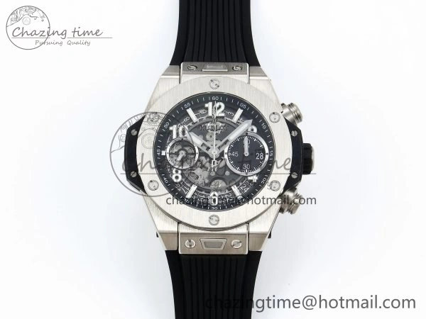 Big Bang Unico 42mm SS BBF 1:1 Best Edition Skeleton Dial on Black Rubber Strap A1280 V Upgraded 6719