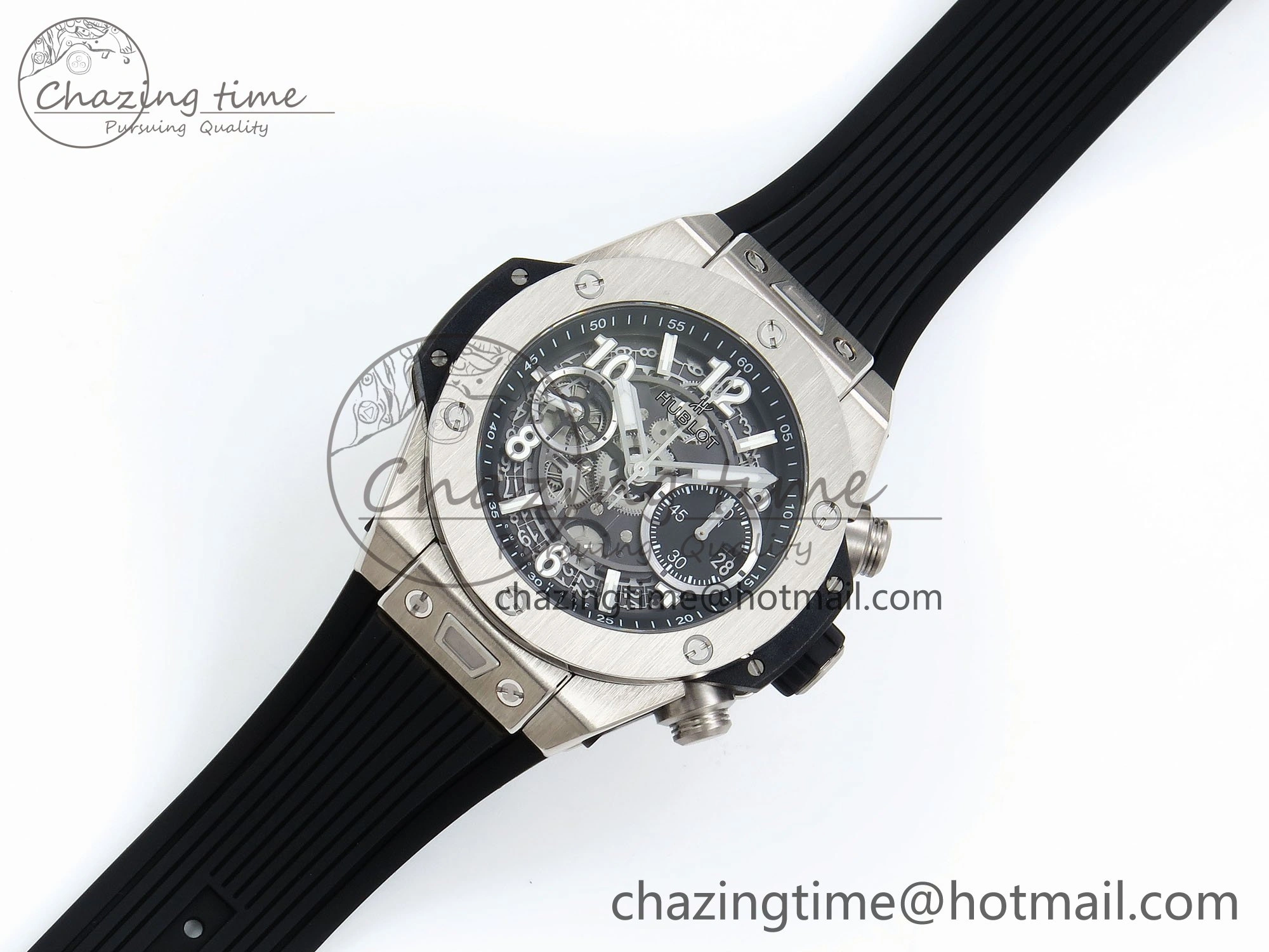 Big Bang Unico 42mm SS BBF 1:1 Best Edition Skeleton Dial on Black Rubber Strap A1280 V Upgraded 6719