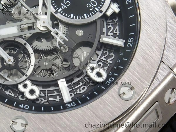 Big Bang Unico 42mm SS BBF 1:1 Best Edition Skeleton Dial on Black Rubber Strap A1280 V Upgraded 6719