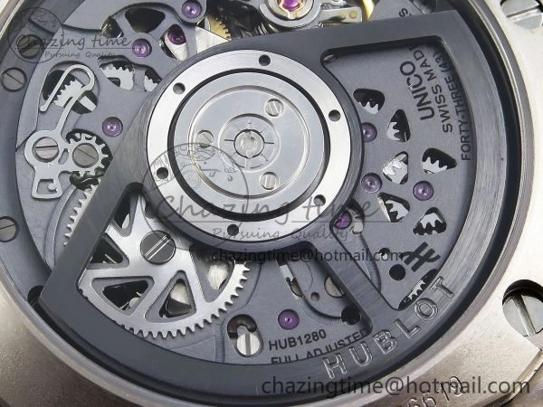 Big Bang Unico 42mm SS BBF 1:1 Best Edition Skeleton Dial on Black Rubber Strap A1280 V Upgraded 6719