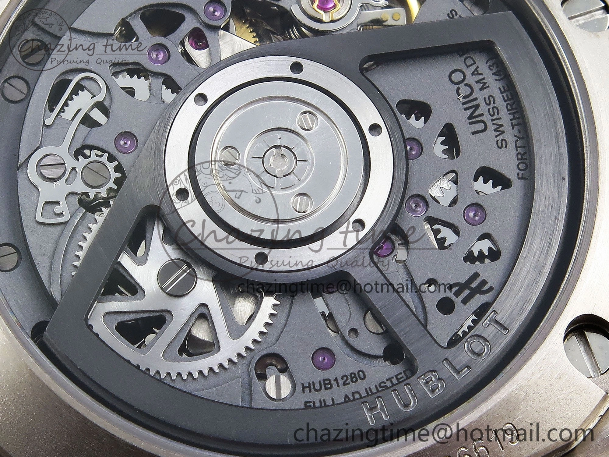 Big Bang Unico 42mm SS BBF 1:1 Best Edition Skeleton Dial on Black Rubber Strap A1280 V Upgraded 6719