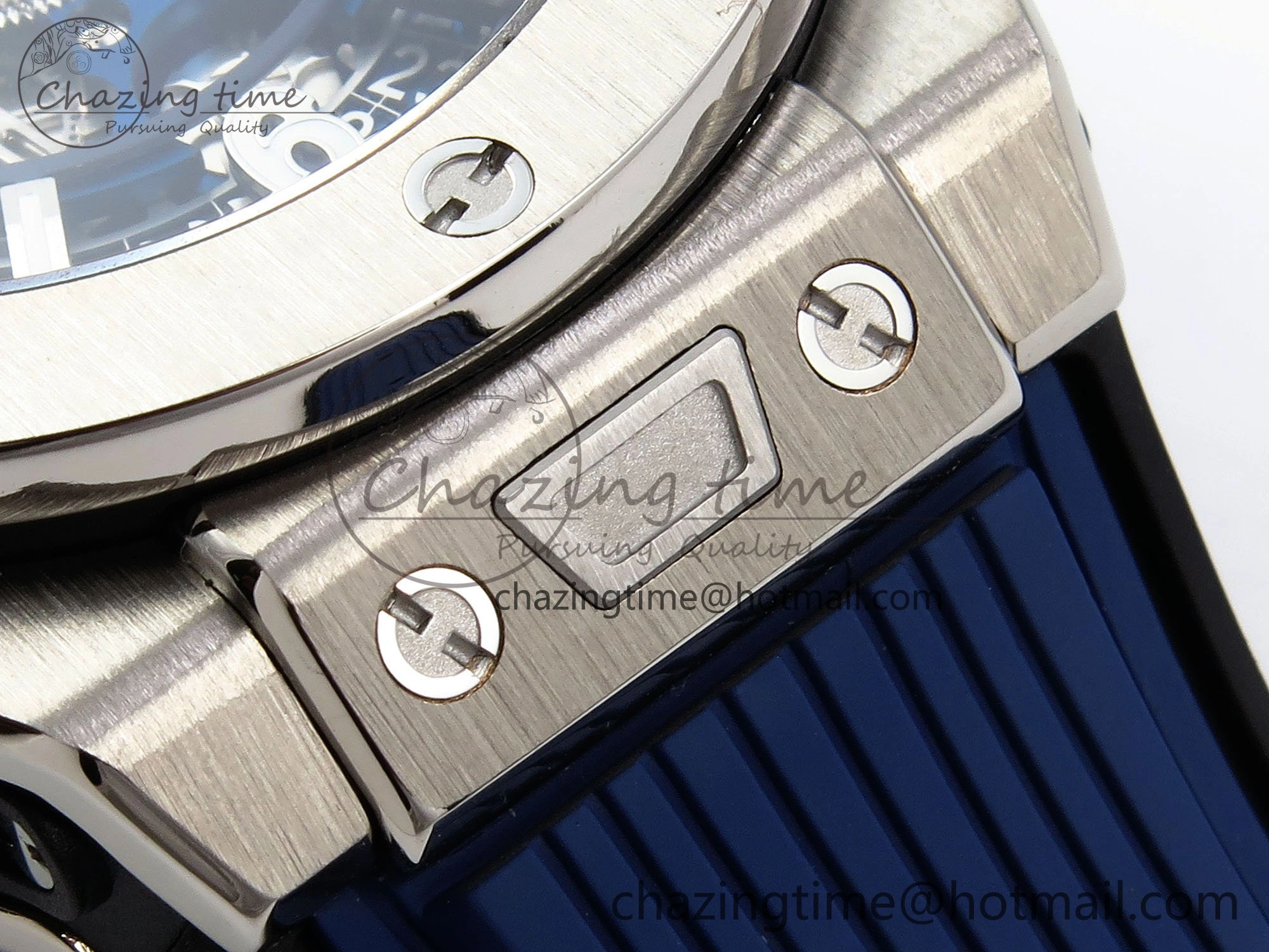 Modern Big Bang Unico 42mm SS BBF 1:1 Best Edition Skeleton Dial on Blue Rubber Strap A1280 V 6726
