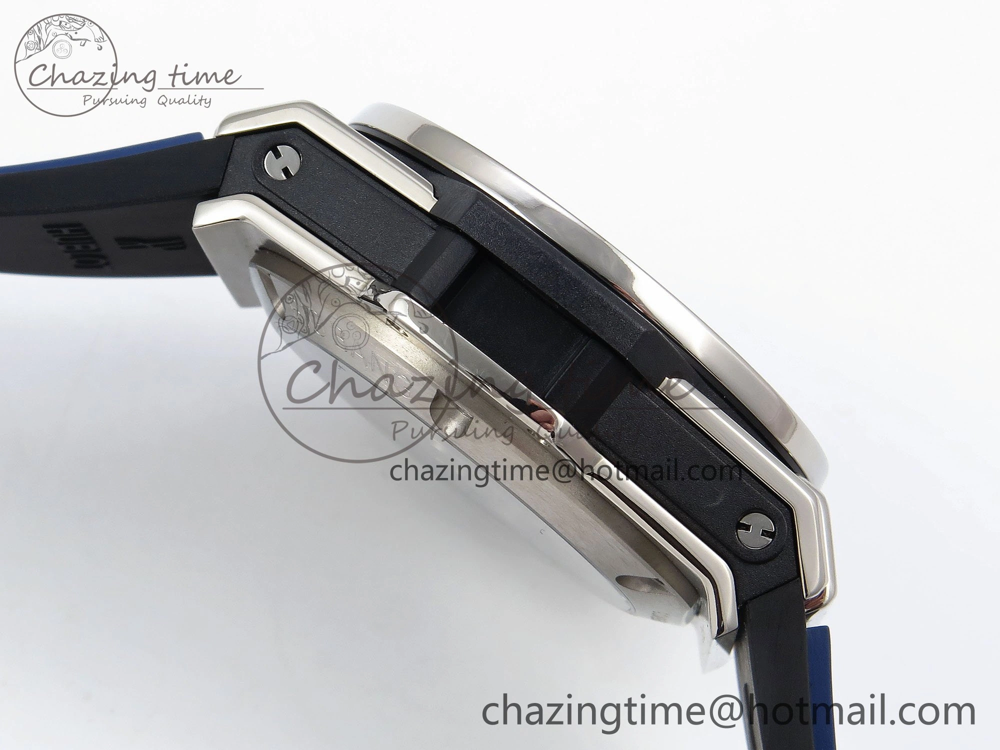 Modern Big Bang Unico 42mm SS BBF 1:1 Best Edition Skeleton Dial on Blue Rubber Strap A1280 V 6726