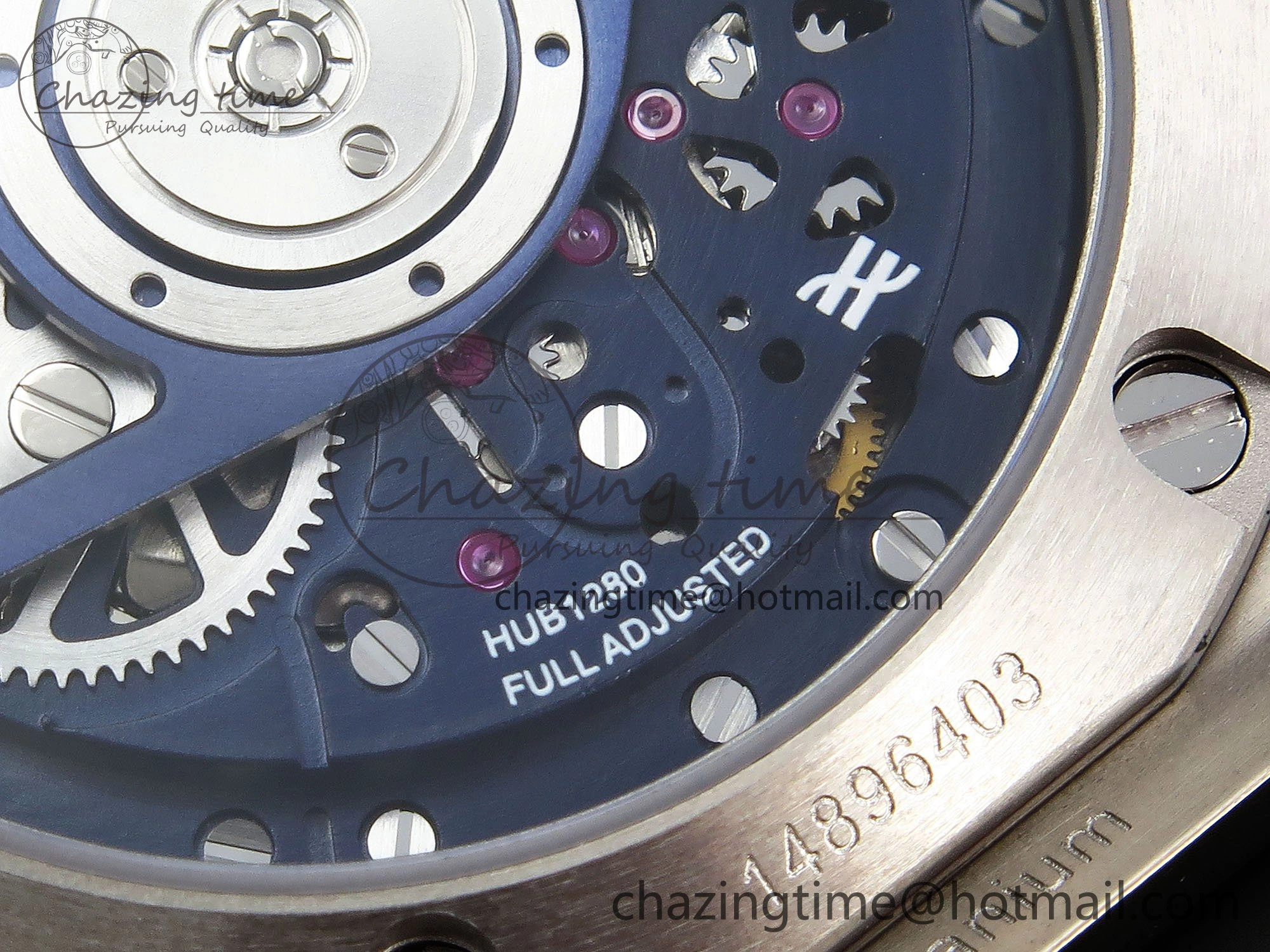 Modern Big Bang Unico 42mm SS BBF 1:1 Best Edition Skeleton Dial on Blue Rubber Strap A1280 V 6726