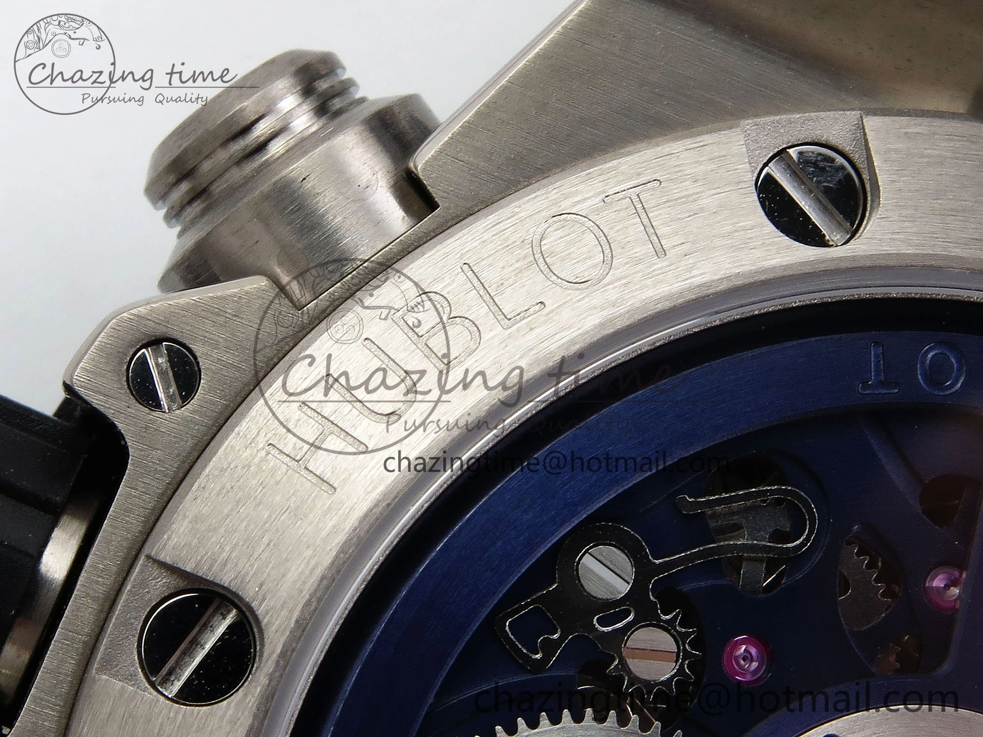 Modern Big Bang Unico 42mm SS BBF 1:1 Best Edition Skeleton Dial on Blue Rubber Strap A1280 V 6726