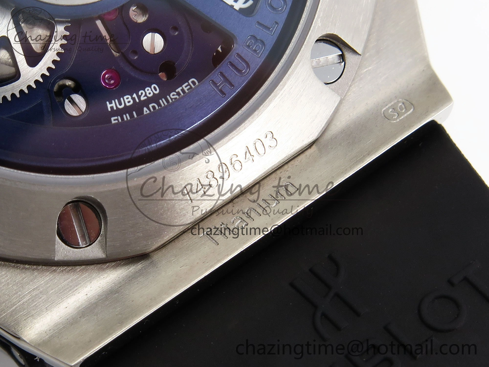 Modern Big Bang Unico 42mm SS BBF 1:1 Best Edition Skeleton Dial on Blue Rubber Strap A1280 V 6726