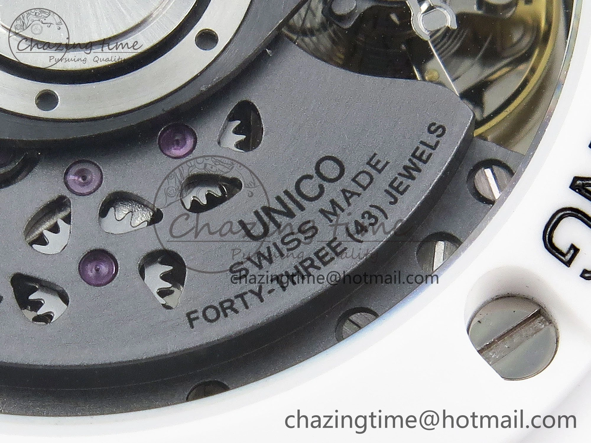 Lightweight Big Bang Unico 42mm White Ceramic BBF 1:1 Best Edition Skeleton Dial on White Rubber Strap A1280 V 6723