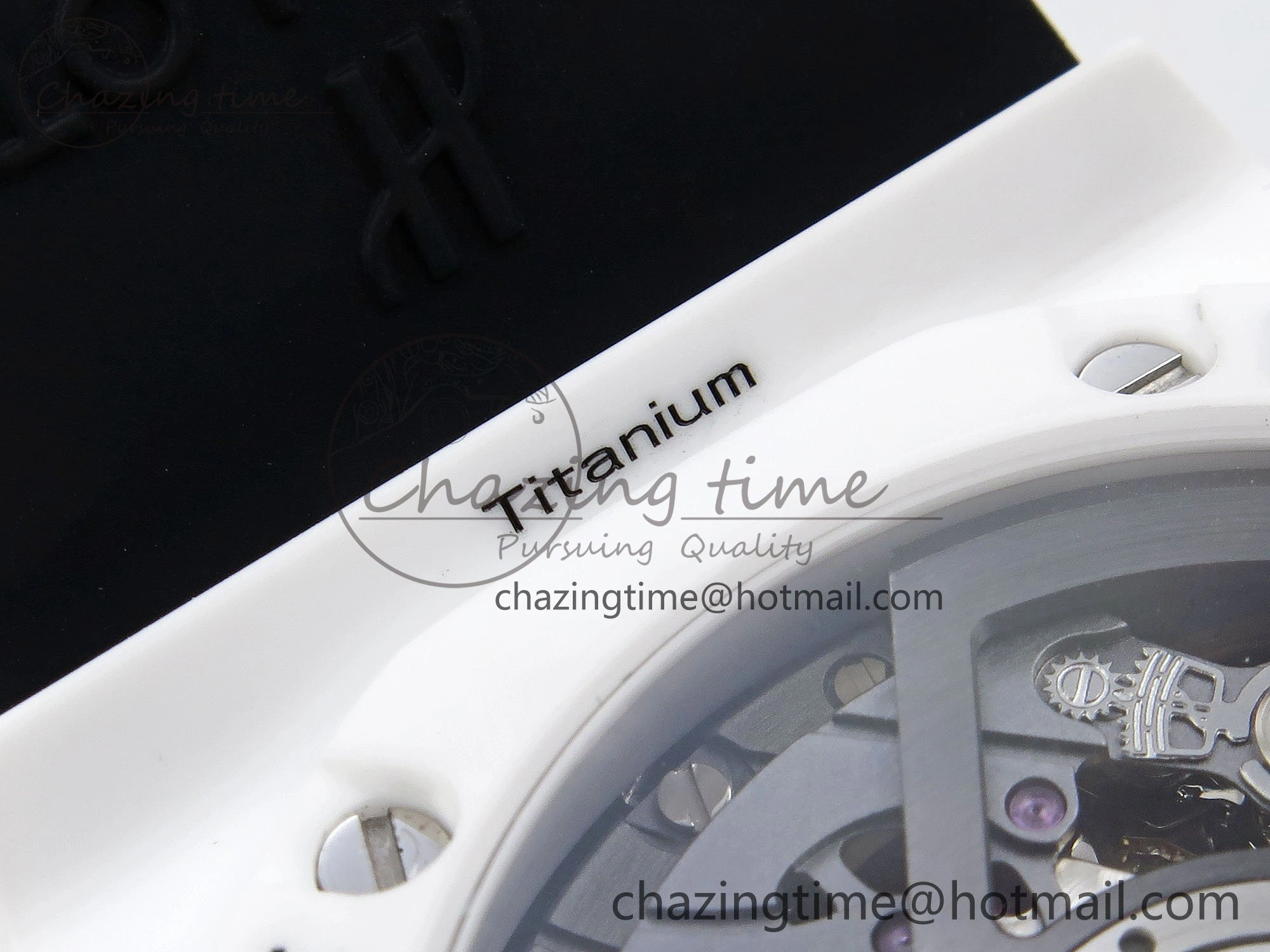 Lightweight Big Bang Unico 42mm White Ceramic BBF 1:1 Best Edition Skeleton Dial on White Rubber Strap A1280 V 6723