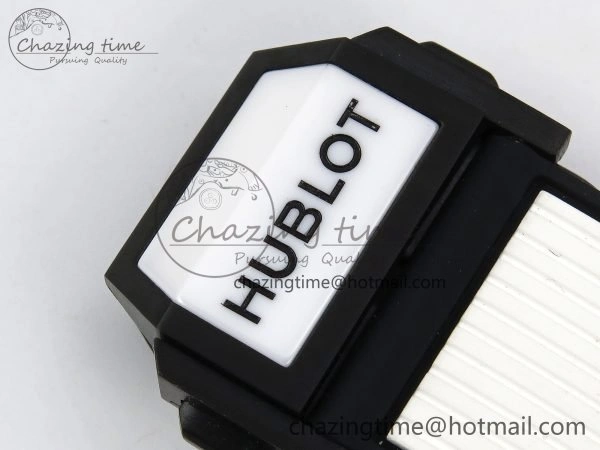 Lightweight Big Bang Unico 42mm White Ceramic BBF 1:1 Best Edition Skeleton Dial on White Rubber Strap A1280 V 6723