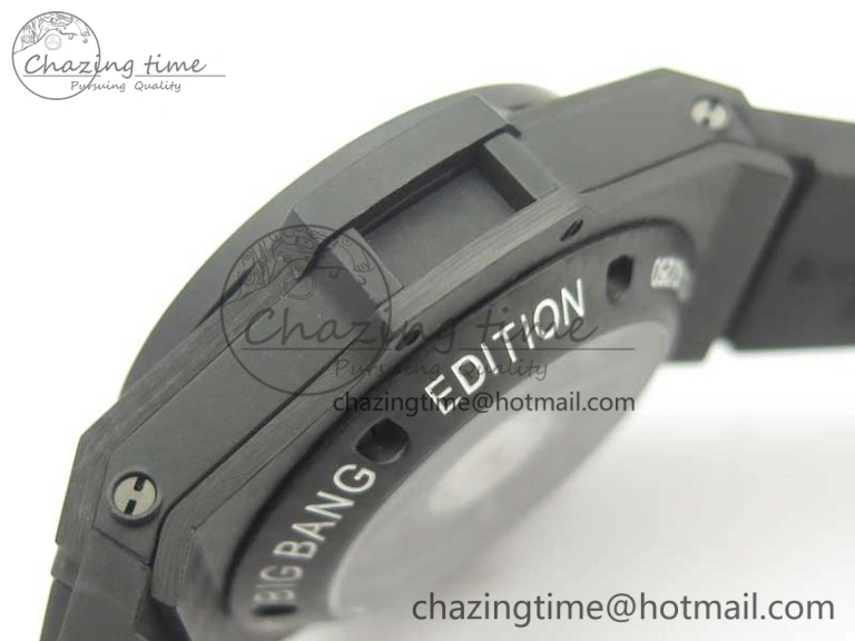 Big Bang Unico 45.5mm Carbon 3AF Best Edition Black Skeleton Dial On Rubber Strap A Bold 6881
