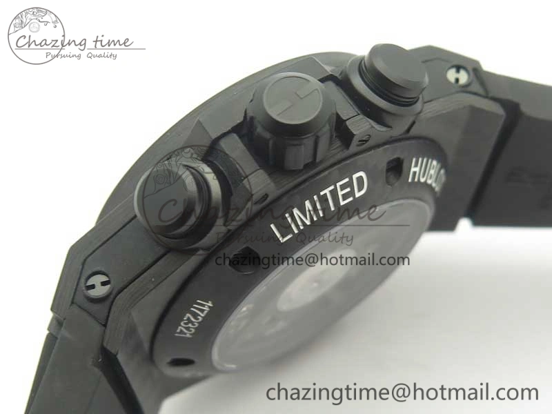 Big Bang Unico 45.5mm Carbon 3AF Best Edition Black Skeleton Dial On Rubber Strap A Bold 6881