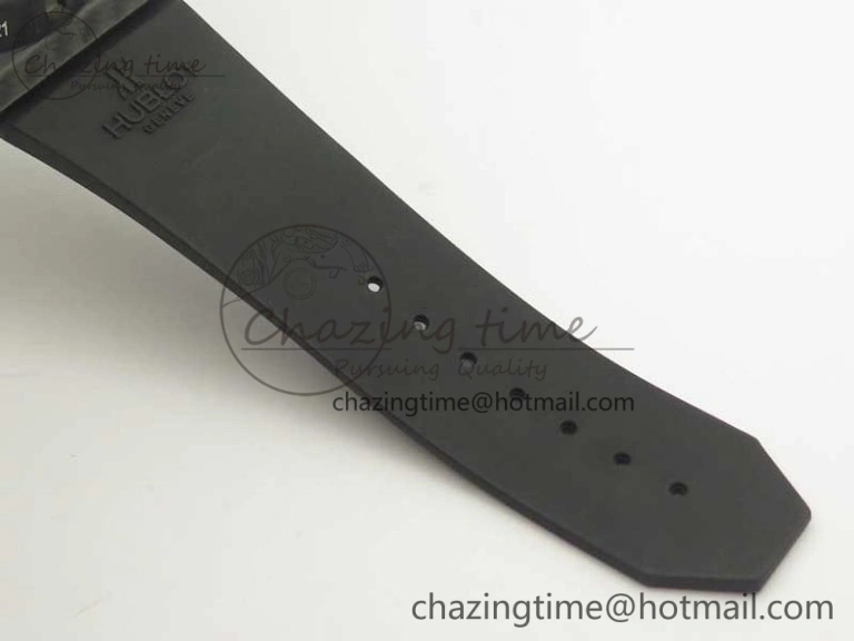 Big Bang Unico 45.5mm Carbon 3AF Best Edition Black Skeleton Dial On Rubber Strap A Bold 6881