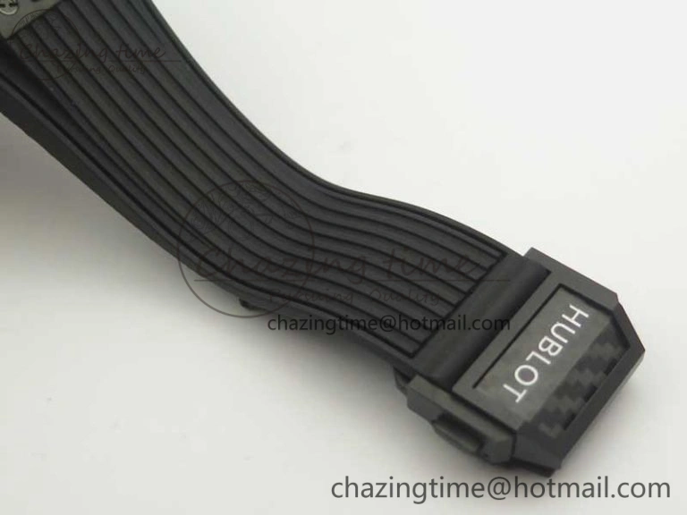 Big Bang Unico 45.5mm Carbon 3AF Best Edition Black Skeleton Dial On Rubber Strap A Bold 6881