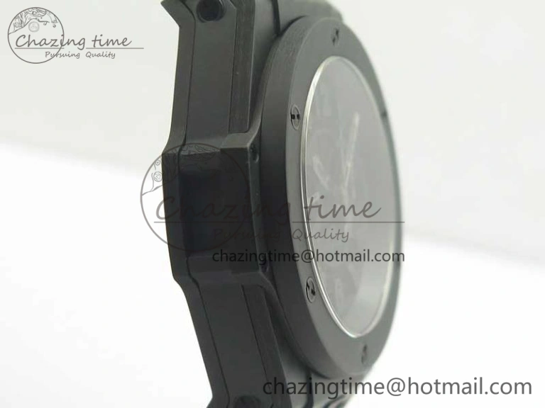 Big Bang Unico 45.5mm Carbon 3AF Best Edition Black Skeleton Dial On Rubber Strap A Bold 6881