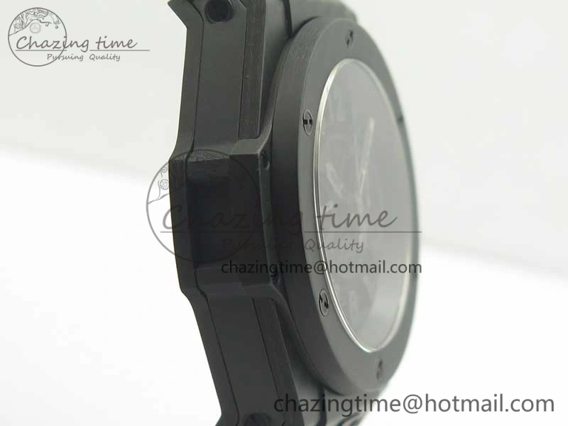 Big Bang Unico 45.5mm Carbon 3AF Best Edition Black Skeleton Dial On Rubber Strap A Bold 6881