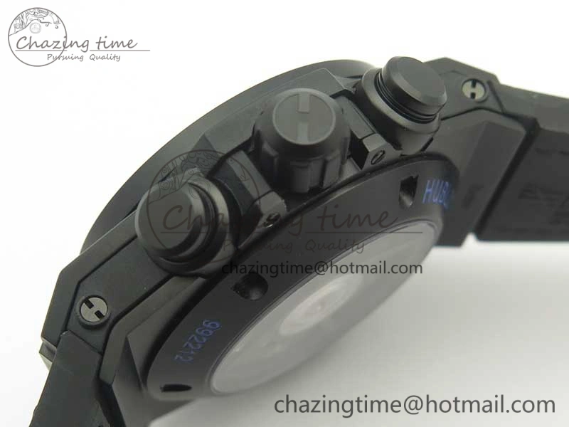 Big Bang Unico 45.5mm DLC 3AF Best Edition Blue Skeleton Dial On Blue Gummy Strap A Lightweight 6887