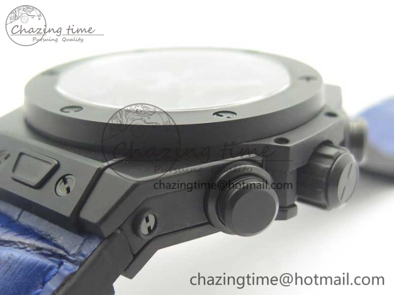 Big Bang Unico 45.5mm DLC 3AF Best Edition Blue Skeleton Dial On Blue Gummy Strap A Lightweight 6887
