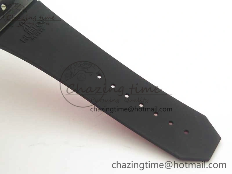 Big Bang Unico 45.5mm DLC 3AF Best Edition Gray Skeleton Dial On Red Rubber Strap A Affordable 6883
