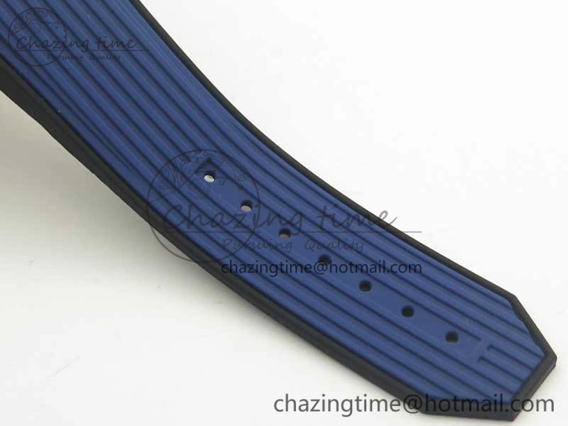 Durable Big Bang Unico 45.5mm RG 3AF Best Edition Blue Skeleton Dial On Blue Rubber Strap A 6886