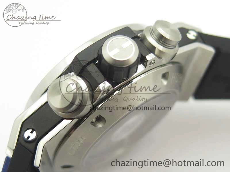 Big Bang Unico 45.5mm SS 3AF Best Edition Blue Skeleton Dial On Gummy Strap A Flexible 6884