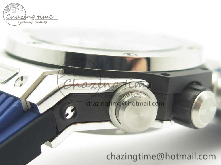 Big Bang Unico 45.5mm SS 3AF Best Edition Blue Skeleton Dial On Gummy Strap A Flexible 6884
