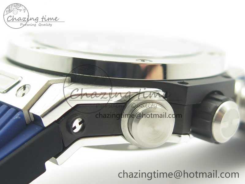 Big Bang Unico 45.5mm SS 3AF Best Edition Blue Skeleton Dial On Gummy Strap A Flexible 6884