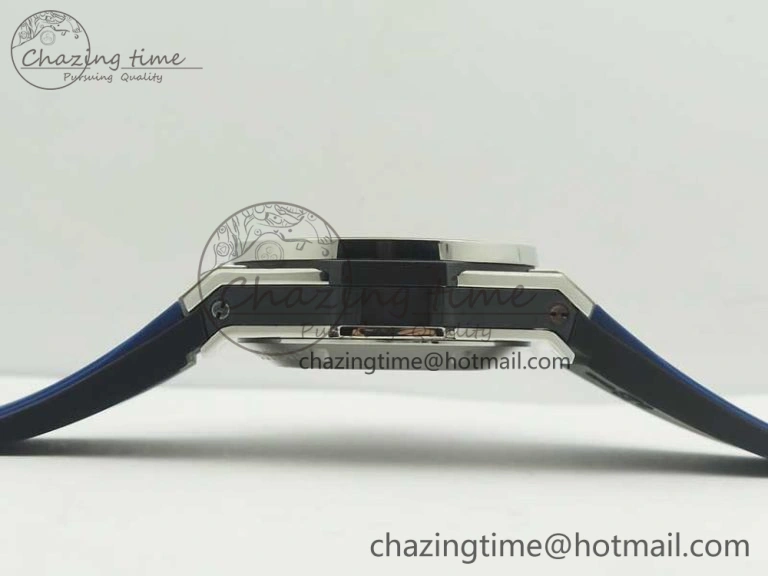 Big Bang Unico 45.5mm SS 3AF Best Edition Blue Skeleton Dial On Gummy Strap A Flexible 6884