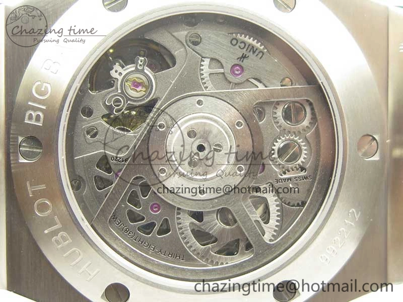 Big Bang Unico 45.5mm SS 3AF Best Edition Skeleton Dial On Gummy Strap A MultiPurpose 6888