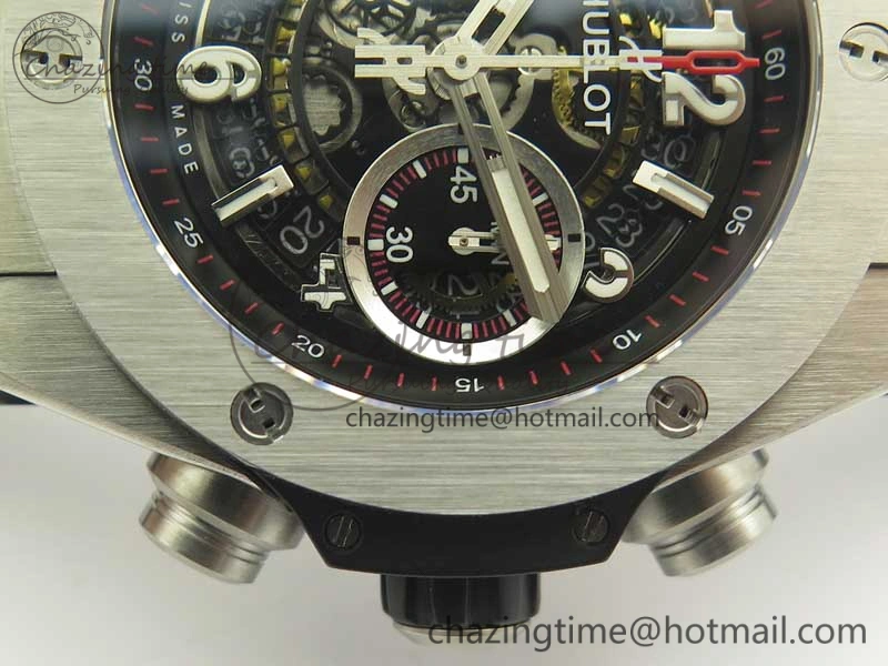 Big Bang Unico 45.5mm SS 3AF Best Edition Skeleton Dial On Gummy Strap A MultiPurpose 6888