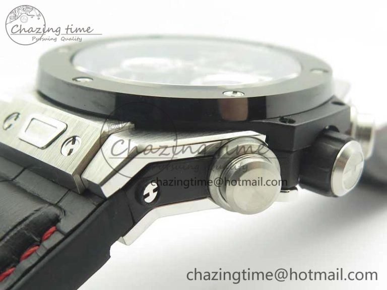Big Bang Unico 45.5mm SS Ceramic 3AF Best Edition Gray Skeleton Dial On Gummy Strap A Elegant 6885