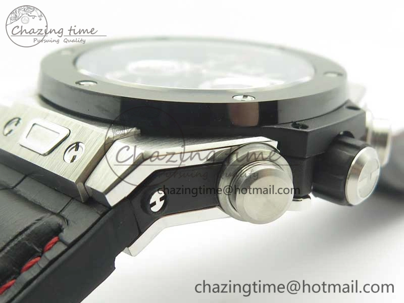 Big Bang Unico 45.5mm SS Ceramic 3AF Best Edition Gray Skeleton Dial On Gummy Strap A Elegant 6885