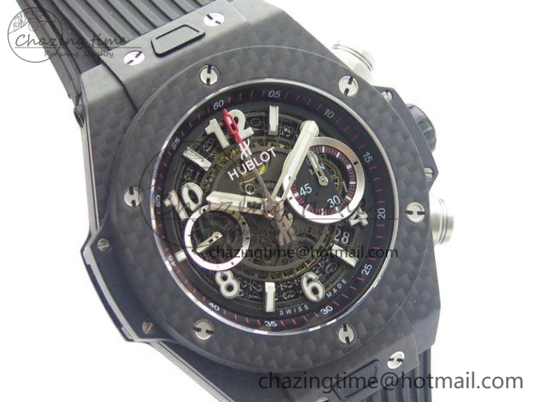 EyeCatching Big Bang Unico 45mm Carbon 3AF Best Edition Black Dial On Rubber Strap A 6922