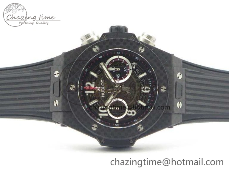 EyeCatching Big Bang Unico 45mm Carbon 3AF Best Edition Black Dial On Rubber Strap A 6922