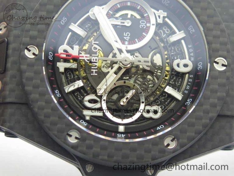 EyeCatching Big Bang Unico 45mm Carbon 3AF Best Edition Black Dial On Rubber Strap A 6922