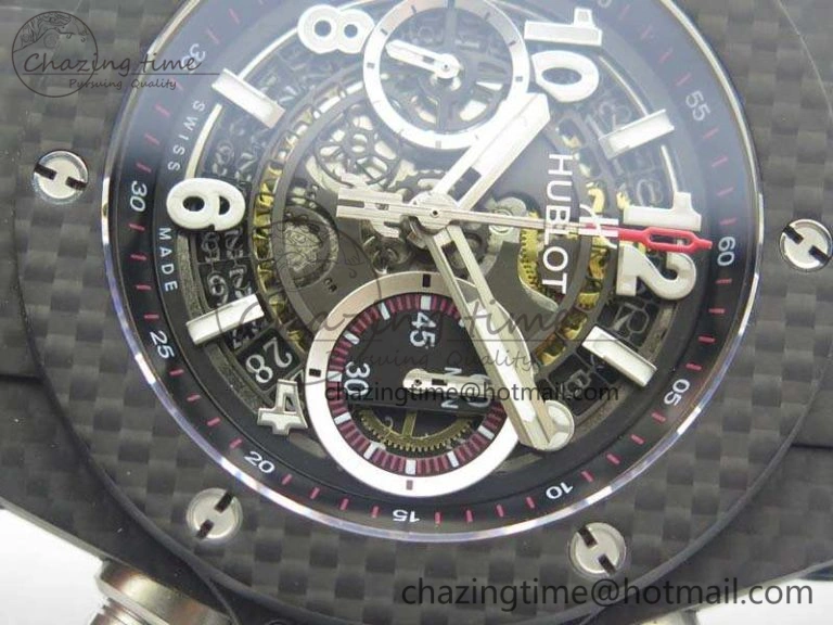 EyeCatching Big Bang Unico 45mm Carbon 3AF Best Edition Black Dial On Rubber Strap A 6922