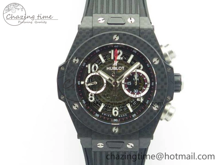 EyeCatching Big Bang Unico 45mm Carbon 3AF Best Edition Black Dial On Rubber Strap A 6922