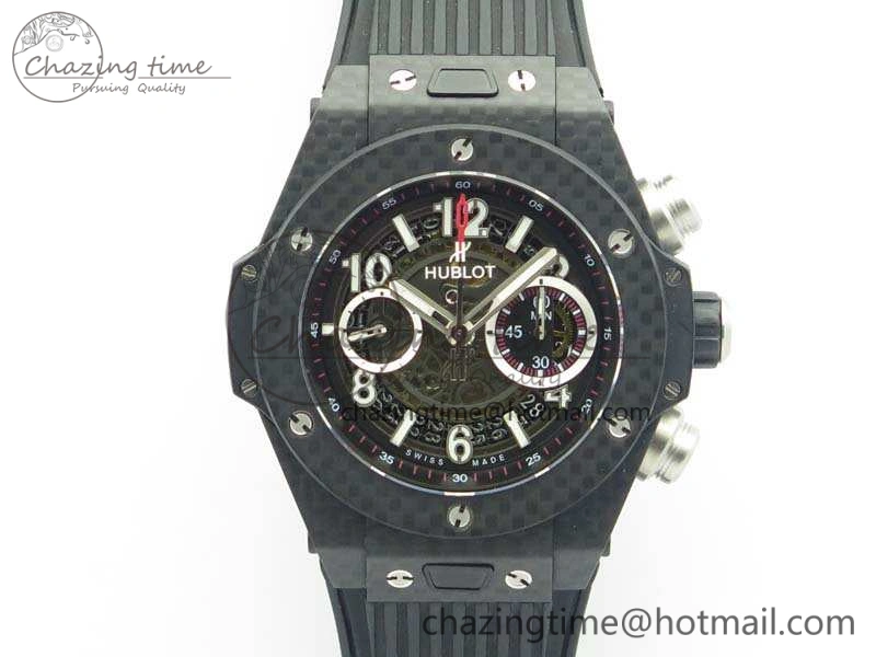 EyeCatching Big Bang Unico 45mm Carbon 3AF Best Edition Black Dial On Rubber Strap A 6922