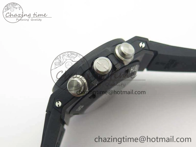 Big Bang Unico 45mm Carbon 3AF Best Edition Gray Dial Diamond Bezel On Rubber Strap A FastDry 6921