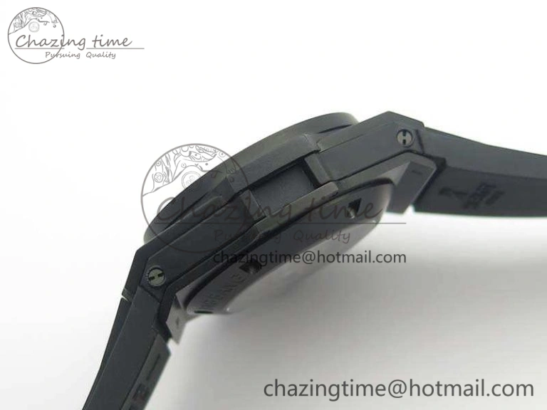 Big Bang Unico 45mm DLC 3AF Best Edition Black Black Dial On Rubber Strap A Sleek 6918