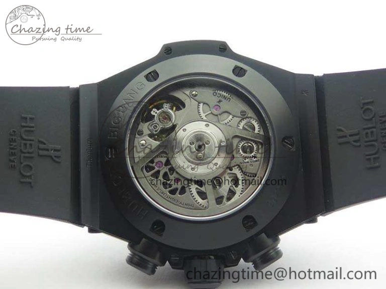 Big Bang Unico 45mm DLC 3AF Best Edition Black Black Dial On Rubber Strap A Sleek 6918