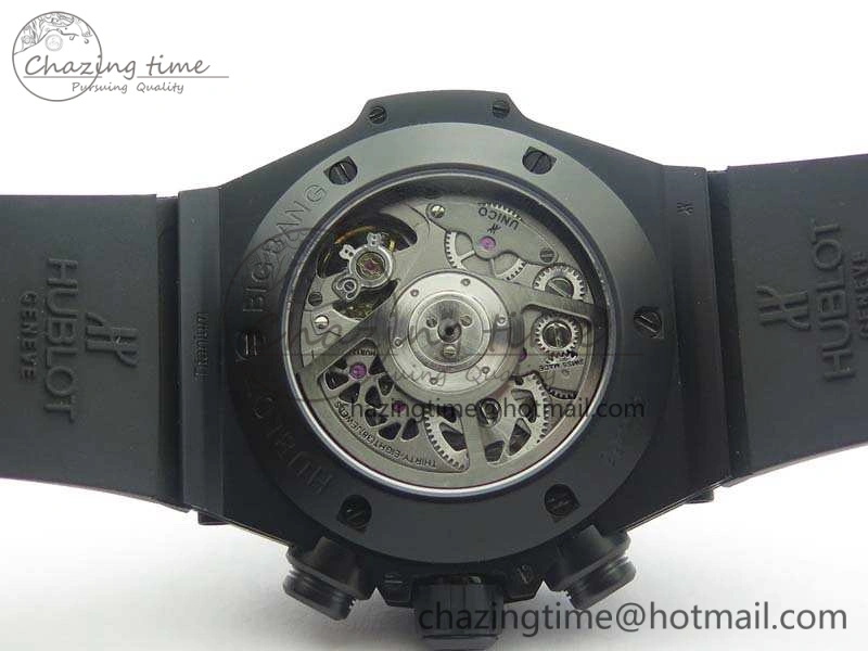 Big Bang Unico 45mm DLC 3AF Best Edition Black Black Dial On Rubber Strap A Sleek 6918