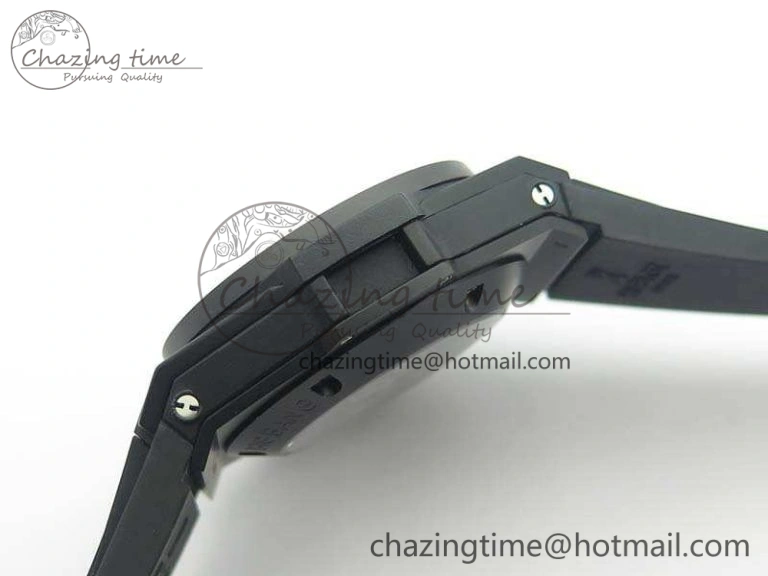 Big Bang Unico 45mm DLC 3AF Best Edition Gray Dial Ceramic Bezel On Rubber Strap Casual 6926