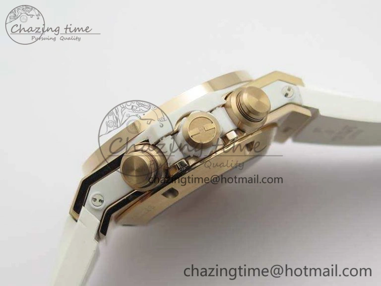 Breathable Big Bang Unico 45mm Diamond RG 3AF Best Edition White Dial On Rubber Strap A 6929