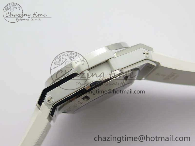 Big Bang Unico 45mm Diamond SS 3AF Best Edition White Dial On Rubber Strap A Snug 6932