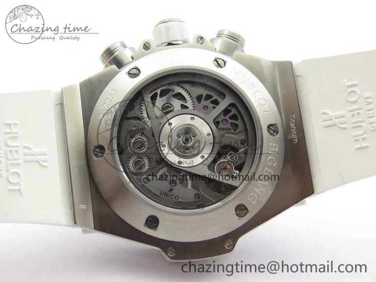 Big Bang Unico 45mm Diamond SS 3AF Best Edition White Dial On Rubber Strap A Snug 6932
