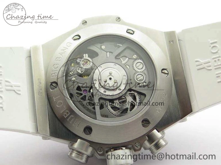 Big Bang Unico 45mm Diamond SS 3AF Best Edition White Dial On Rubber Strap A Snug 6932